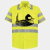 Men's High Visibility Safety Short Sleeve Work Shirt Thumbnail