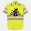Men's High Visibility Safety Short Sleeve Work Shirt Thumbnail