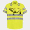 Men's High Visibility Safety Short Sleeve Work Shirt Thumbnail