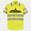 Men's High Visibility Safety Short Sleeve Work Shirt Thumbnail