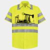 Men's High Visibility Safety Short Sleeve Work Shirt Thumbnail