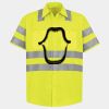 Men's High Visibility Safety Short Sleeve Work Shirt Thumbnail