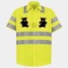 Men's High Visibility Safety Short Sleeve Work Shirt Thumbnail