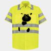 Men's High Visibility Safety Short Sleeve Work Shirt Thumbnail