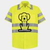 Men's High Visibility Safety Short Sleeve Work Shirt Thumbnail