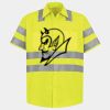 Men's High Visibility Safety Short Sleeve Work Shirt Thumbnail