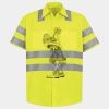 Men's High Visibility Safety Short Sleeve Work Shirt Thumbnail