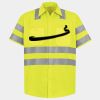 Men's High Visibility Safety Short Sleeve Work Shirt Thumbnail