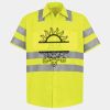 Men's High Visibility Safety Short Sleeve Work Shirt Thumbnail
