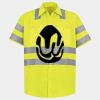 Men's High Visibility Safety Short Sleeve Work Shirt Thumbnail