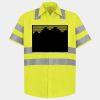 Men's High Visibility Safety Short Sleeve Work Shirt Thumbnail