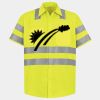 Men's High Visibility Safety Short Sleeve Work Shirt Thumbnail