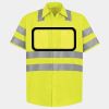 Men's High Visibility Safety Short Sleeve Work Shirt Thumbnail
