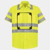 Men's High Visibility Safety Short Sleeve Work Shirt Thumbnail