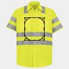 Men's High Visibility Safety Short Sleeve Work Shirt Thumbnail