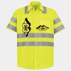 Men's High Visibility Safety Short Sleeve Work Shirt Thumbnail