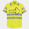 Men's High Visibility Safety Short Sleeve Work Shirt Thumbnail