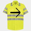Men's High Visibility Safety Short Sleeve Work Shirt Thumbnail