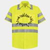 Men's High Visibility Safety Short Sleeve Work Shirt Thumbnail