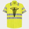 Men's High Visibility Safety Short Sleeve Work Shirt Thumbnail