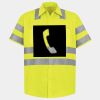 Men's High Visibility Safety Short Sleeve Work Shirt Thumbnail