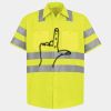 Men's High Visibility Safety Short Sleeve Work Shirt Thumbnail
