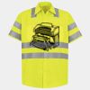Men's High Visibility Safety Short Sleeve Work Shirt Thumbnail