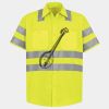 Men's High Visibility Safety Short Sleeve Work Shirt Thumbnail
