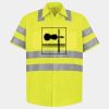 Men's High Visibility Safety Short Sleeve Work Shirt Thumbnail