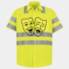 Men's High Visibility Safety Short Sleeve Work Shirt Thumbnail