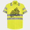 Men's High Visibility Safety Short Sleeve Work Shirt Thumbnail