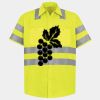 Men's High Visibility Safety Short Sleeve Work Shirt Thumbnail