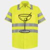 Men's High Visibility Safety Short Sleeve Work Shirt Thumbnail
