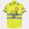 Men's High Visibility Safety Short Sleeve Work Shirt Thumbnail