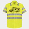 Men's High Visibility Safety Short Sleeve Work Shirt Thumbnail