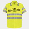 Men's High Visibility Safety Short Sleeve Work Shirt Thumbnail