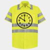 Men's High Visibility Safety Short Sleeve Work Shirt Thumbnail