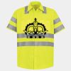Men's High Visibility Safety Short Sleeve Work Shirt Thumbnail