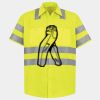 Men's High Visibility Safety Short Sleeve Work Shirt Thumbnail
