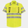 Men's High Visibility Safety Short Sleeve Work Shirt Thumbnail
