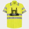 Men's High Visibility Safety Short Sleeve Work Shirt Thumbnail