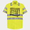Men's High Visibility Safety Short Sleeve Work Shirt Thumbnail