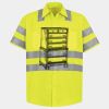 Men's High Visibility Safety Short Sleeve Work Shirt Thumbnail