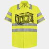 Men's High Visibility Safety Short Sleeve Work Shirt Thumbnail