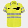 Men's High Visibility Safety Short Sleeve Work Shirt Thumbnail