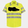 Men's High Visibility Safety Short Sleeve Work Shirt Thumbnail