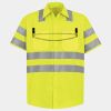 Men's High Visibility Safety Short Sleeve Work Shirt Thumbnail