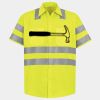 Men's High Visibility Safety Short Sleeve Work Shirt Thumbnail