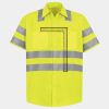 Men's High Visibility Safety Short Sleeve Work Shirt Thumbnail