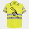 Men's High Visibility Safety Short Sleeve Work Shirt Thumbnail